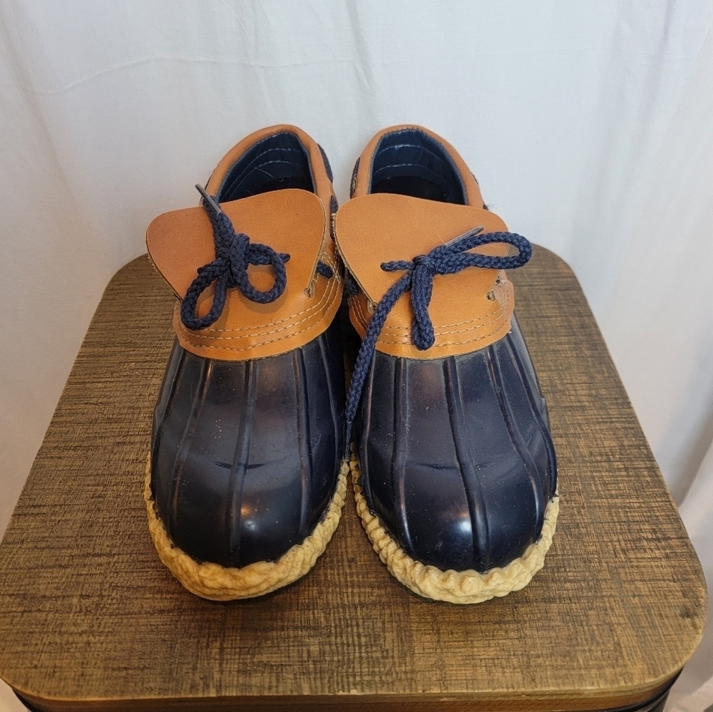 Vintage Duck Slip On Rain Shoes. Made In USA